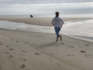 Me running on beach