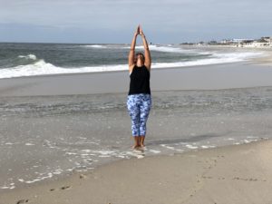 Yoga on the beach is one good habit to schedule into retirement life