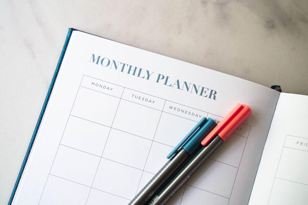 monthly planner book