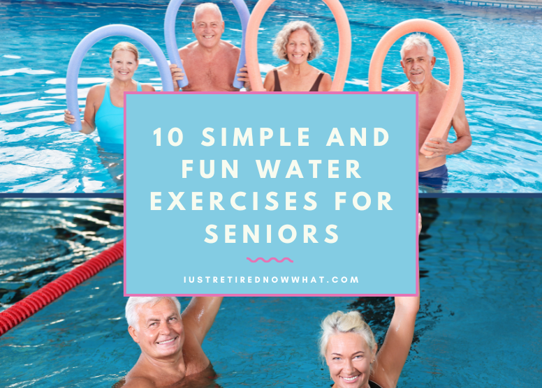 Seniors engaging in water exercises in a pool setting