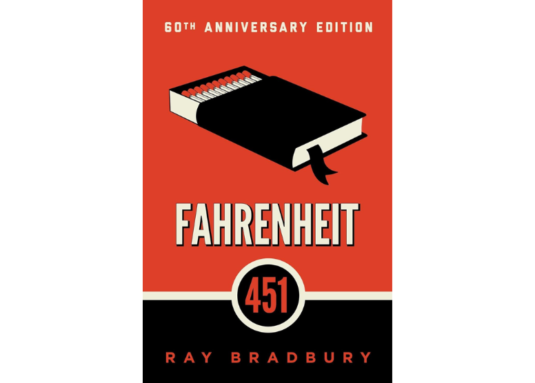 book cover - Fahrenheit 451 by Ray Bradbury